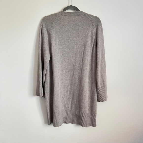 Aritzia Wilfred Free Merino Wool Cotton Open Front Cardigan Neutral Size Small - Picture 6 of 6